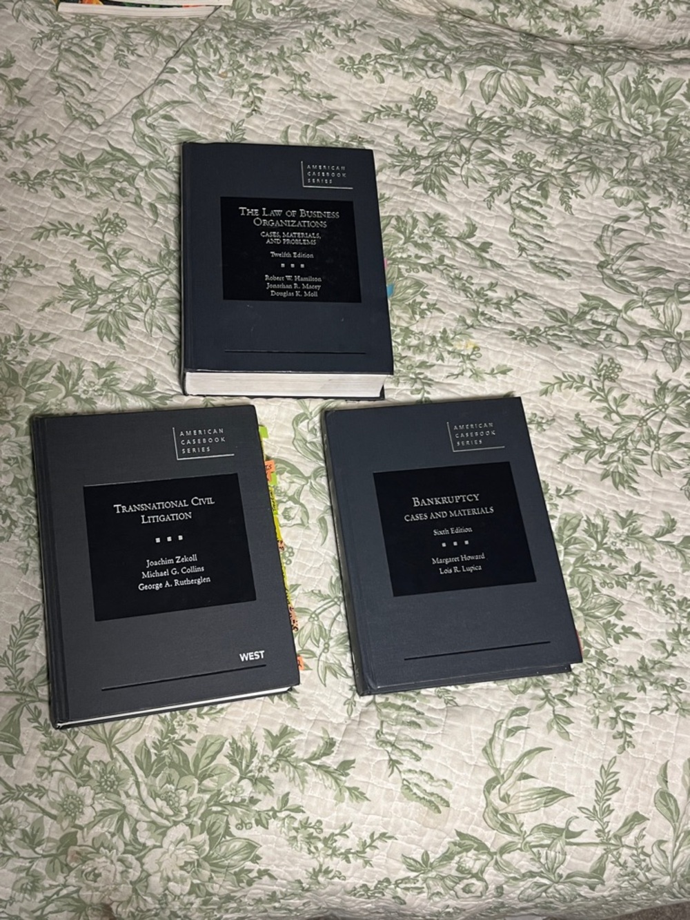 American Casebook Series Set Banks Civil Law Joachim Hamil